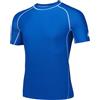AMZSPORT Maglietta Rash Guard da Uomo, Protezione UV UPF 50+, T-Shirt a Manica Corta, Gilet di Protezione Solare ad Asciugatura Rapida per Nuoto, Surf, Pesca, Corsa