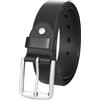 TOPBELT Cintura Uomo Cinta Pelle Vera Cinture Jeans Casuale Lavoro Cowboy Retrò 3.8CM con Confezione Regalo