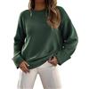 Zeagoo Maglione da donna, elegante, a maniche lunghe, girocollo, per l'inverno, per l'autunno, soffice, per l'inverno, a maglia, casual, casual, taglie S-XXL