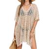 coonis Copricostume Donna in Pizzo con Scollo a V, Cover Up per Costume da Bagno e Bikini, Vacanza