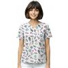 Nurse is Love Casacca da Divisa Sanitaria Donna | Casacca di Divisa Infermiere, Medica Donna Cotone con Tasche Ideale per Organizer, portapenne, Forbici | Infermiere Accessori