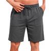 Marvmys Pantaloni Pigiama Uomo Corti in Cotone con Tasche e Coulisse | Pantaloni corti uomo con vita elasticizzata coulisse e tasche pratiche pensati per il riposo le mattine tranquille e il relax