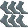 Lonsdale 6 Paia Calze Quarter Altezza Sopra la Caviglia - Tessuto Leggero Cotone Pettinato - Unisex