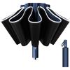 Poligono Ombrello Inverso Automatico, Ombrello Pieghevole Antivento, Ombrello Grande da Pioggia 10 Stecche Rinforzate per Uomo Donna, Diametro 105cm