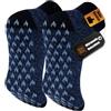 SukModen Calze Antiscivolo Uomo, Calze Invernali Uomo Calde 39-50 | Interno Morbido, Suola PVC, Calzini Antiscivolo Uomo, Calze Pantofole Uomo, Grip Socks per Casa, Legno e Piastrelle