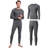 Homord Intimo Termico Uomo, Tuta Termica Invernale Maglia Manica Lunga e Pantaloni | Completo caldo e traspirante Funzionale Set, ideale come primo strato per sci, ciclismo, corsa e training