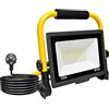 MAGIC SELECT Faretto LED da Cantiere 50W, Faretto Portatile, Luce di Inondazione Bianca 6000K, 5000LM, Girevole a 360º, Impermeabile IP65, Pieghevole, cavo da 3 m. Illuminazione esterna, Officina, Lavoro, Garage