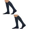 CALZITALY Due Paia di Calze Uomo di Caldo Cotone Rasate | Marrone, Nero, Grigio, Blu | 39/42, 43/45 | Made in Italy