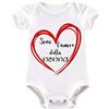La Ruotante Body neonato in 100% cotone manica corta miglior nonna amore cocco leggere regalo auguri nascita tutina
