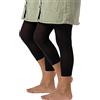 CALZITALY 2 Paia - Leggings Corti Bambina in Microfibra, Pantacollant Capri Bimba, 40 den, Bianco, Nero, Calzetteria Italiana (12-14 Anni, 2 Paia - Nero)
