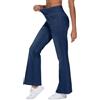THE GYM PEOPLE Jeans Bootcut Donna Vita Alta Stretch Jeggings Zampa | Lunghezza Interna 74cm/79cm, 4 Tasche, Controllo Addome, Push Up, Slip-On, Traspirante, Morbido, Pantaloni Zampa Moda Yoga