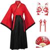 CRFASIBE Costume da Hanfu per Bambini, Abito Cinese per Feste-130/140/150cm | Completo Tradizionale Hanfu con Maschera e Accessori, Confezione Regalo, 7-13 Anni, Ideale per Cosplay, Carnevale, Spettacolo