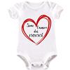 La Ruotante Body neonato in 100% cotone manica corta miglior nonni amore cocco leggere regalo auguri nascita tutina