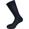 CriCri Socks Calze Calzini Corti Uomo in Cotone 100% Filoscozia® Originale Alta Qualità - Calza Corta Coste Filo di Scozia Made in Italy (1 Paio Nero, 40-41)