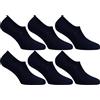 Lonsdale 6 Paia Calzini Fantasmini Corti Invisibili Uomo Donna - Cotone Traspirante