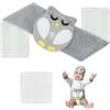 Vicloon Bambino, Cuscino Termico per bambini, Microondabile Cintura per Coliche, Gas, Crampi allo Stomaco e Digestione(Gufi)