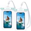 Lamicall Custodia Impermeabile Smartphone, HD Custodia Subacquea Smartphone | [2 Pezzi] IPX8 Borsa Impermeabile, Cordino Staccabile, Alta Sensibilità, Cover Subacquea per iPhone 17 16, Samsung, fino a 7"
