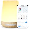 Momcozy Rumore Bianco Bambini e Adulti, Controllo App Wi-Fi/Bluetooth | 34 Suoni, Luce 7 Colori, timer, scene, dissolvenza graduale, memoria delle impostazioni e modalità continua