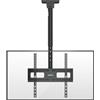 BONTEC Supporto TV da Soffitto Regolabile per TV 26-65", Fino a 45 kg | VESA 100x100-400x400, girevole 360°, altezza 73-98 cm, ideale per casa, ufficio e locali