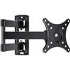 Perlegear Universal TV Stand for Televisions Between 10 and 30 Inches, Tilt, Rotate - Suitable for LCD/LED Flat Panel TVs - Extendible by 44 cm - Supports up to 20 kg, Max. VESA 100 x 100 mm