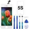 Brinonac Display per iPhone 5S/Se 2016 Bianco 4,0" Schermo Sostituzione Digitizer | Screen Digitizer Kit di installazione completo con strumenti di riparazione, pellicola protettiva in vetro, tocco liscio