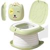 XINYUDAILY Sedile WC per Bambini, WC Pieghevole per Bambini, Vasino Pieghevole da Viaggio Portatile, Viaggio in Campeggio o uso Domestico con Borsa di Riserva usa e Getta