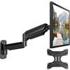 HUANUO Supporto da Parete per Schermi 24"-35", Braccio Monitor da Parete a Movimento Completo, Supporto per Monitor PC, VESA 75/100/200 mm, Capacità di Carico 15 kg