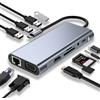 SZPACMATE Hub USB C 11 in 1 Compatible con MacBook Pro/Air | USB C Adapter con 4K-HDMI, VGA, USB 3.0, PD di tipo C, Ethernet RJ45, lSD/TF, AUX 3,5 mm, Compatibile con dispositivi Tipo C