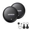 UGREEN FineTrack Mini Localizzatore Solo iOS 2 pezzi | Bluetooth con Ricarica Wireless, Compatibile con Apple Find My, Localizzatore per Chiavi, Valigie