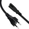Wigearss Cavo di Alimentazione C7 con 2 Poli Spina Euro per PS5, PS4, PS3, Xbox Series X/S, Xbox One X/S, 1.5M