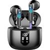 Drsaec Cuffie Bluetooth 5.4, 2026 Auricolari Bluetooth 56Ore 6D Stereo Cuffie Wireless In Ear con 4 ENC Mic, Cuffie Senza Fili Cancellazione Rumore Cuffiette Sport IP7 Impermeabili Headphones per iOS/Android