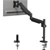 BONTEC Supporto Monitor Singolo regolabile per schermi da 13 a 34 pollici, Braccio Monitor con braccio a molla a gas e asta, capacità di peso 9 kg, VESA 75/100 mm
