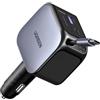 UGREEN Nexode 145W 4 EN 1 Caricatore Auto USB C Retrattile Presa USB C 100W | 4 Porte Caricabatteria Accendisigari Ricarica Rapida Compatibile con iPhone 18 Pro Max 17 16 15 14 MacBook M5 iPad Galaxy S26