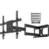 BONTEC Supporto TV Parete con Braccio Articolato Extra Lungo 850mm per Schermi LCD/LED/OLED da 32-70 Pollici fino a 60 kg, Inclinabile, Orientabile e Rotabile, Max VESA 400 x 400 mm
