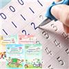 CosyCorner DigMonster, quaderno con inchiostro magico per bambini, riutilizzabili, per scuola materna, con scanalature, design e scrittura a mano, libro per pratica magica