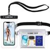 FORETOY Borsa Impermeabile Mare & Custodia Impermeabile Smartphone, Sacca Stagna | Marsupio Subacquea Telefono, IP68 Dry Bag, Cintura Regolabile, Protezione Acqua, Spiaggia Nuoto, Pesca, Escursioni