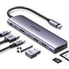 UGREEN Revodok 1071 Hub USB C 7 in 1 Adattatore Multiporta Docking Station | HDMI 4K, Lettore di Schede SD TF, PD 100W Rapida, 5Gbps 2A1C, Compatibile con MacBook Neo iPad Pro Air iPhone 18 Pro Max