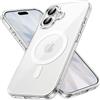 JETech Cover Magnetica per iPhone 17, Trasparente | Compatibile con MagSafe, Custodia Bumper Antiurto, Antigraffio, Retro Trasparente