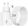 CREAPICO 20W Caricatore Caricabatterie USB C + 2M Cavo per iPhone 18 Pro Max 17 16 | PD Alimentatore Rapido, Fast Charger, Adattatore Muro, Spina Presa USBC iPhone 18 Duo Air 17e 16e 15, iPad 11/10/A16, Samsung