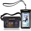 COLOCASTLE Borsa Impermeabile Mare, Custodia Impermeabile Smartphone, Sacca Stagna | Marsupio Subacquea Telefono, Dry Bag, Cintura Regolabile, Touch Screen, Protezione Acqua, Spiaggia, Nuoto, Kayak, Escursioni
