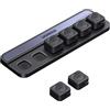 UGREEN 6 Pezzi Fermacavi Magnetico, Organizer per Cavi da Scrivania | Autoadesivo Fermacavi Scrivania Senza Residui per cavi HDMI USB PC TV casa ufficio HDMI USB-C Lightning 3,5 mm 4,5 mm Nero