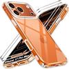 iVoler Cover Chiaro per iPhone 17 Pro Max con 2 Pezzi Pellicola Vetro Temperato, [Antiurto di Grado Militare][Protezione Fotocamera] Custodia Trasparente Sottile Anti-Ingiallimento Case - Trasparente