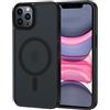 XTCASE Cover Magnetica per iPhone 11 Pro Traslucida Opaca, Nero | Custodia [Compatibile con MagSafe] TPU Bumper Antiurto Resistente ai Graffi Anti-impronte Ultra Sottile Protettiva Case
