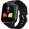 XPLORA Kidzi Telefono orologio per bambini 4G - GPS, SOS, Chiamate | Chiamate, messaggi, modalità scuola, funzione SOS, localizzazione GPS, fotocamera e contapassi - Richiede Abbonamento (NERO)