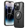 TAURI Cover Magnetica per iPhone 14 Pro, Nero | con Pellicola in Vetro Temperato,Compatibile con MagSafe,Magnetica Custodia per Sottile Anticaduta