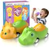 Inspireyes Walkie Talkie Bambini Ricaricabili Dinosauro Auto Giocattolo | Divertente giocattolo dinosauro per bambini 3-7 anni un'idea regalo per compleanni,feste, casa, giardino e giochi all'aperto