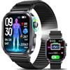 Yivenox 2026 AI GPT Smartwatch ECG+Pressione,HRV,Sonno,Analisi AI App,1.95"AMOLED | Orologio Salutare con Chiamate Bluetooth,AI Q&A,24H Cardiofrequenzimetro,SpO2, Stress, BMI,SOS,Torcia,IP68&Espulsione acqua