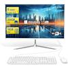 SZTPS PC All-in-One da 23,8", Intel i5-12450H 8-core, 16 GB di RAM, 256 GB SSD, include tastiera e mouse cablati. Windows 11 Pro preinstallato, ideale per casa e ufficio (schermo piatto)
