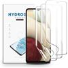 nvskvd Pellicola Protettiva Idrogel per Samsung Galaxy A12, 3 Pezzi Pellicola Protettiva TPU per Trasparente HD Morbida Display ID Impronte Digitali(Non Vetro Temperato)