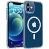 TOCOL Cover Magnetica per iPhone 12 6,1 Pollic, Compatibile con MagSafe, Protezione Fotocamera Integrata, Senza Ingiallimento, Trasparente